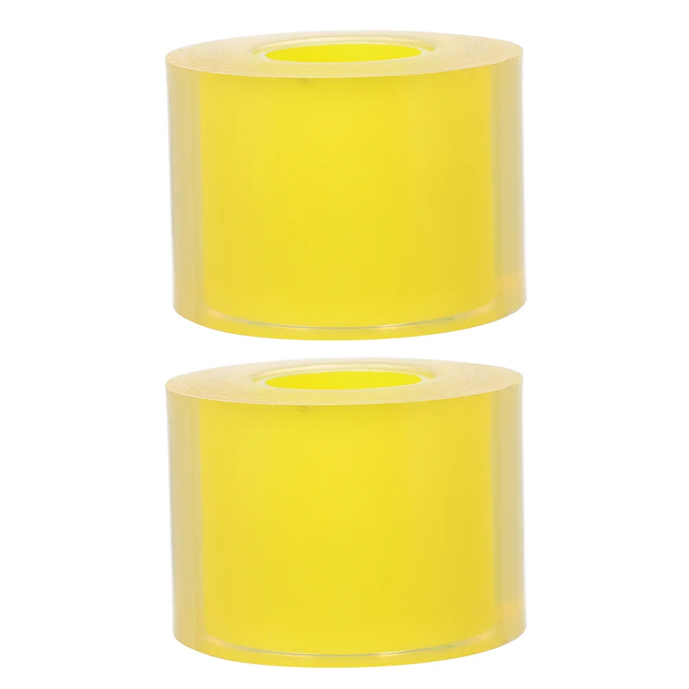 2 Rolls Clear Watch Jewelry Repair Film Electrostatic Adhesive No Glue High Stretchability Puncture Resistance Protection Tape