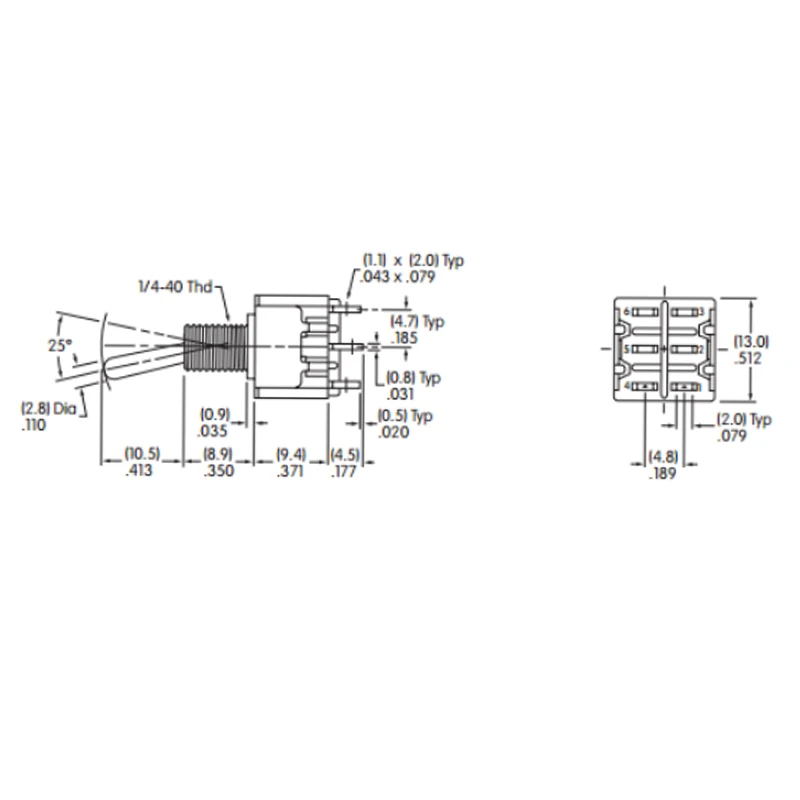 1PCS 100% imported Japanese NKK M-2023P button 6-pin 3-speed shaking power switch pin 6A M2023SS4W03