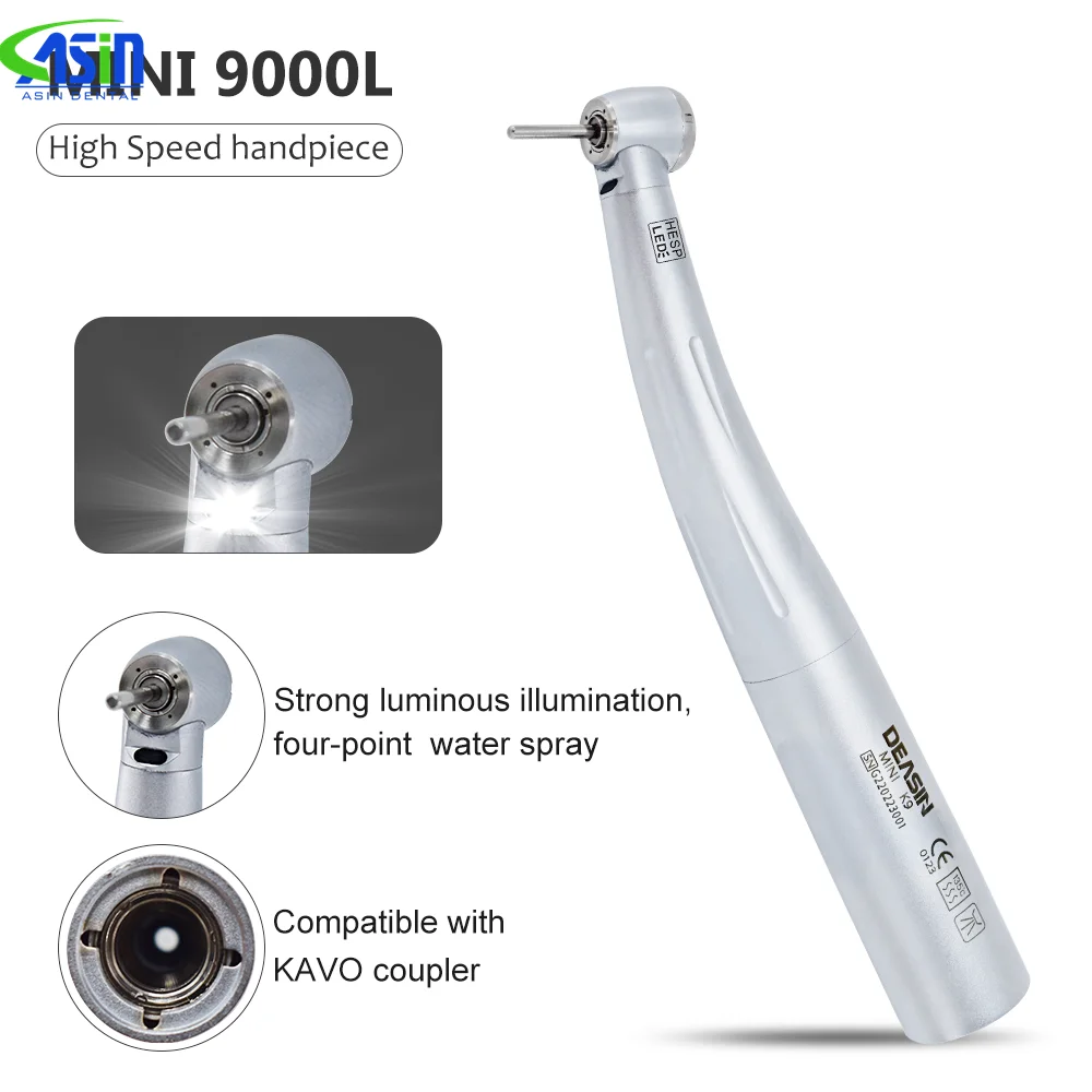 Dental MINI Head Fiber Optic High speed handpiece for kid Air Turbine Handpiece 9000L For Kavo Coupling dentistry Equipment Tool