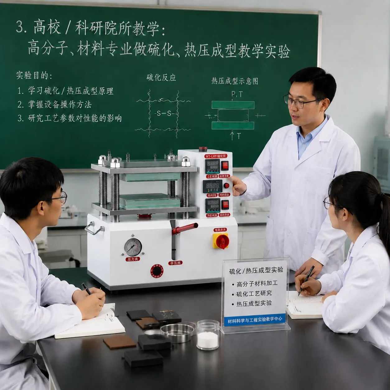 AOLIVIYA Small Electric Vulcanizer Tablet Press For Rubber Plastic Silicone Thermoforming Molding Machine Specialty Tools