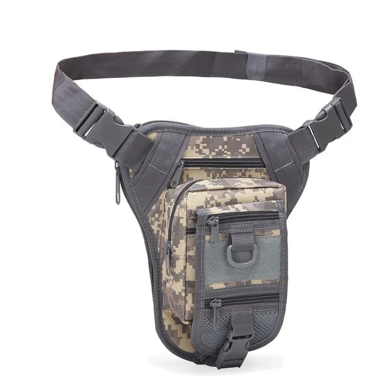 Outdoor Sports Waist Bag for Men and Women, Military Tactical Thigh Bag, Waterproof Mountaineering and Cycling Utility Bag