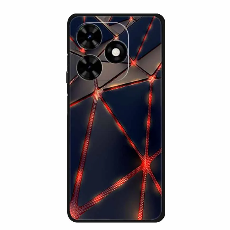 Case For Tecno Spark Go 2024 Animals Painted TPU Silicone Soft Phone Cover for Spark Go2024 BG6 Protector Wolf Shockproof Para