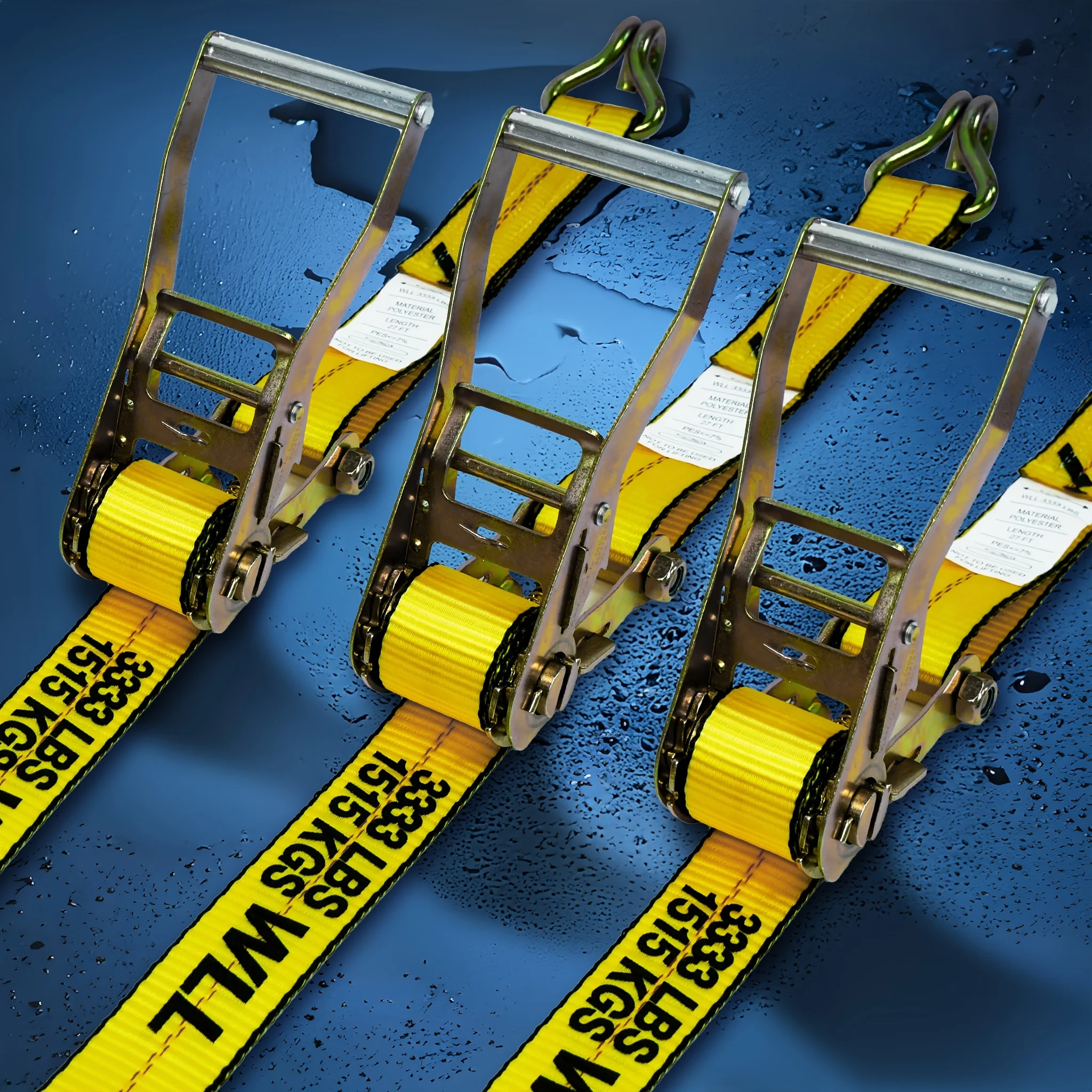 Tie-Down Ratchet Straps Heavy-Duty Flats/J Hook Trailer Strap, (Pack of 1/2) Heavy Duty Tie-Down Ratcheting Cargo Truck Straps