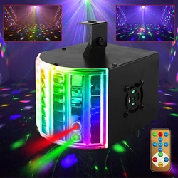 Lumière laser LED DMX télécommandée, mini lumière papillon, effet d'éclairage de scène DJ, éclairage laser pour mariage, fête de club, Chang