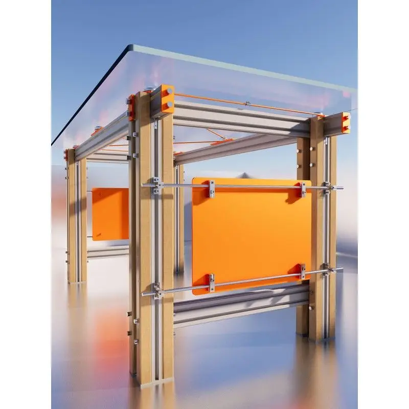 

Acrylic computer desk simple household desk light luxury commercial reception table