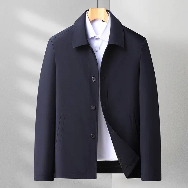 

Jacket Spring and Autumn Men's Loose Fit Middle and Old Age Dad's Versatile Fashion Coat