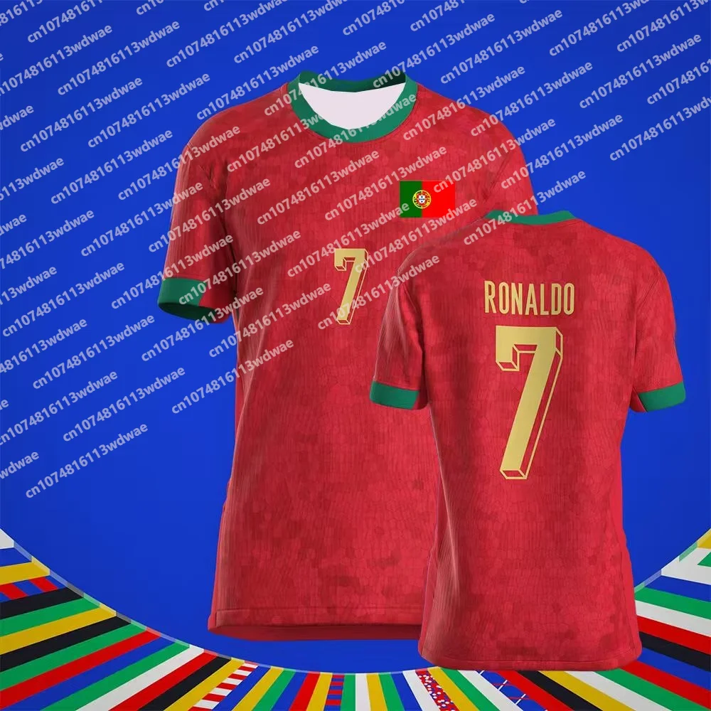 Portugal Style clothing Football Jersey Quick-Dry Ronaldo 7 Tshirt Outdoor football Shirt Tracksuit  Special Edition Kid Tee