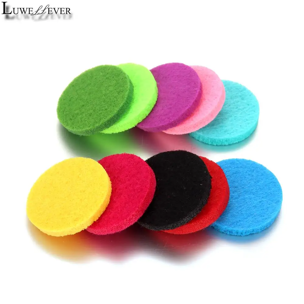 Suitable for 30mm Perfume Locket Jewelry Findings Accessories Round Shiny 22mm Polyester Felt Pad Spacers