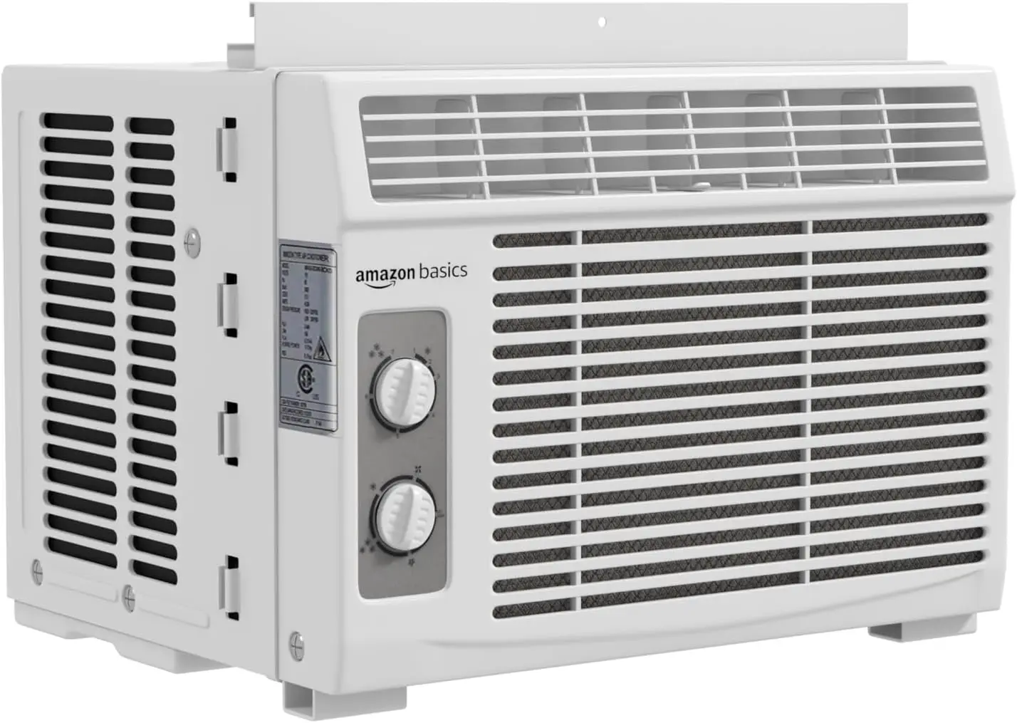 Air Conditioner with Mechanical Control, 5000 BTU, Cools up to 150 Sq. Ft., White AC Unit