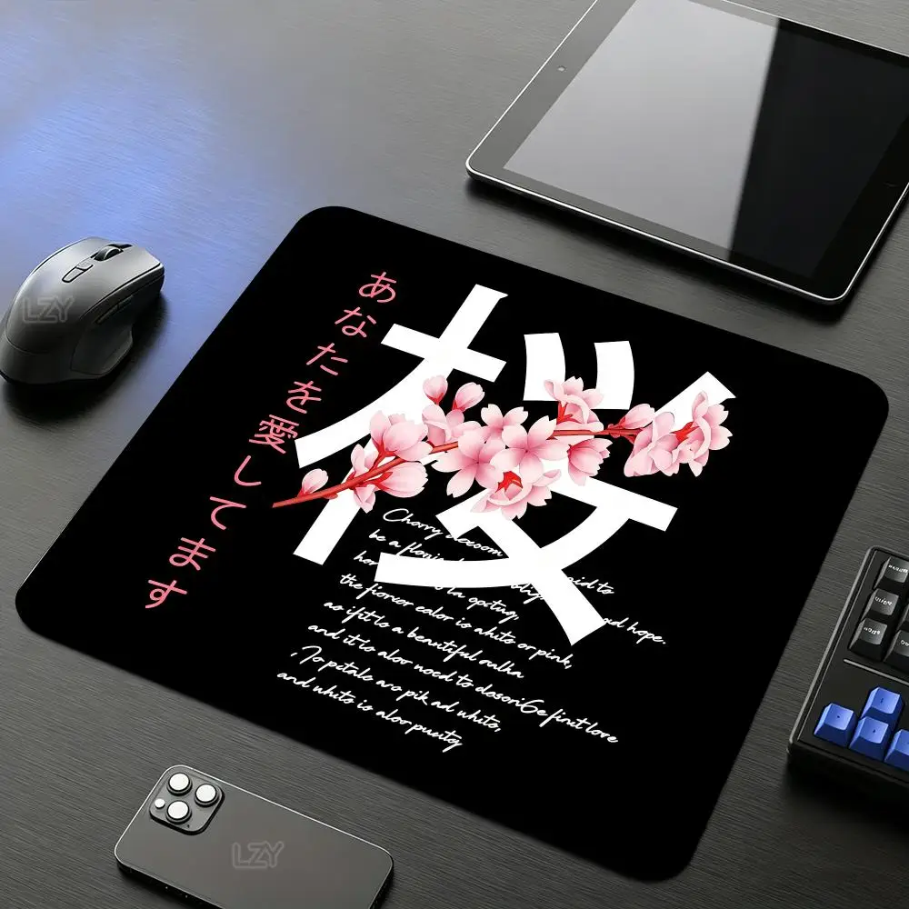 Japan Cherry Blossom 22X18 40X45 Small Mousepad Game Computer Sakura Desk Mat Table Keyboard Pad Laptop Cushion Non-slip Deskpad