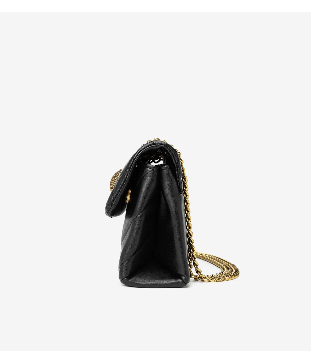 2026 neue modische Ketten-Igel-Umhängetasche für Damen, kleine Tasche, Umschlagtasche, Schultertasche, Crossbody-Tasche – Detail 14