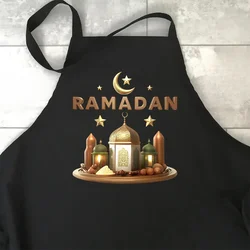 2025 New Ramadan Mubarak Apron Muslim Islamic Kareem Family Dinner Party Decoration Mom Grandma Aunt Wife Gift Al-Adha Islam