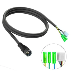 9Pin Motor Cable EBike Electric Bicycle Male Connector Black Adapter Male Connector Electric Bicycle Accessories