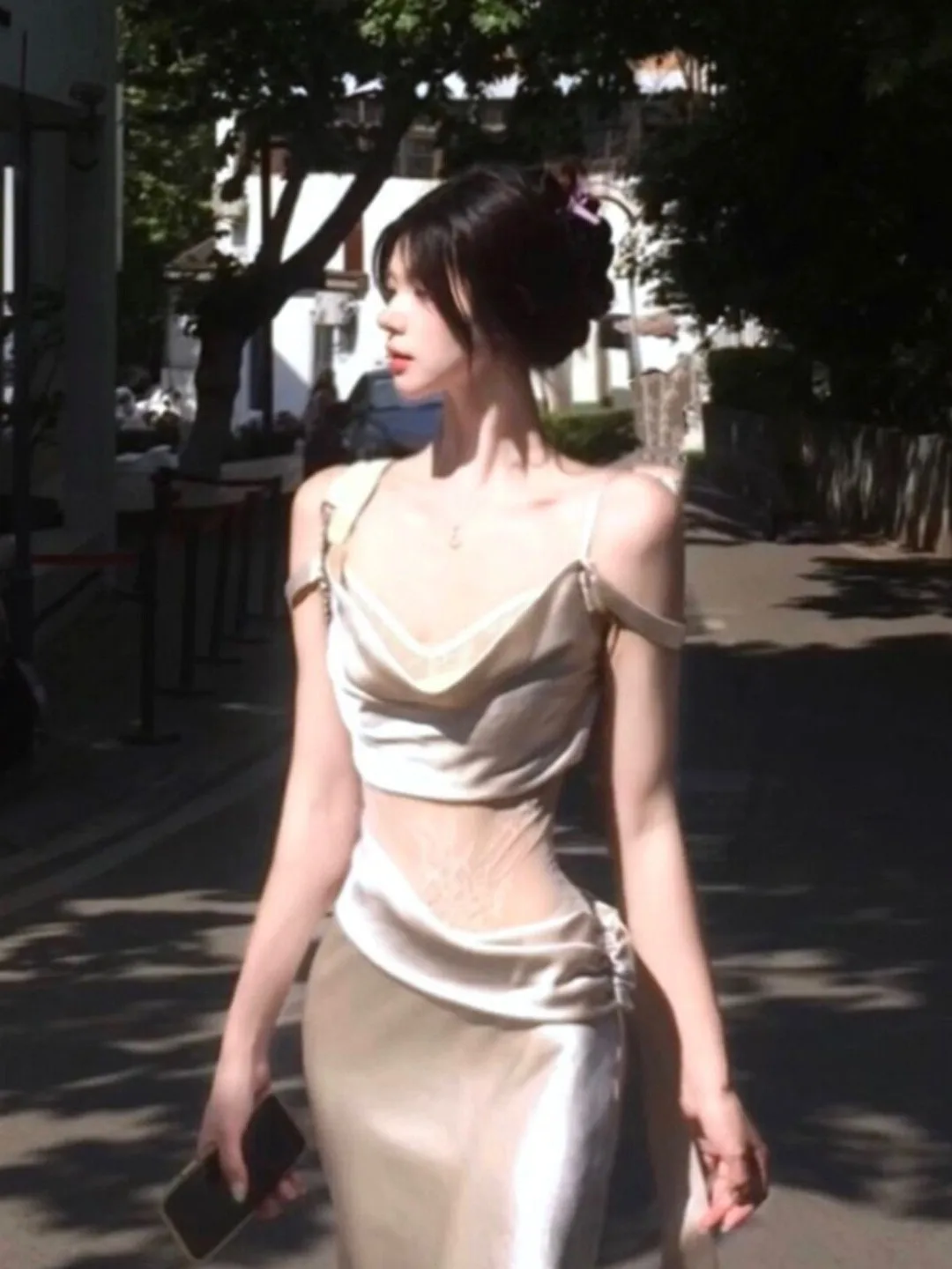 Sensual Lace Trim Fit Long Dress Summer Season High Waist Strapless Design Sensation Lady Style Polyester Fiber Non-fading
