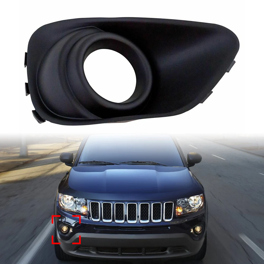 1Pcs Right Side Car Front Bumpe Fog Light Lamp Bezels For Jeep Compass 2011 2012 2013 2014 2015 2016 2017 68109870AA