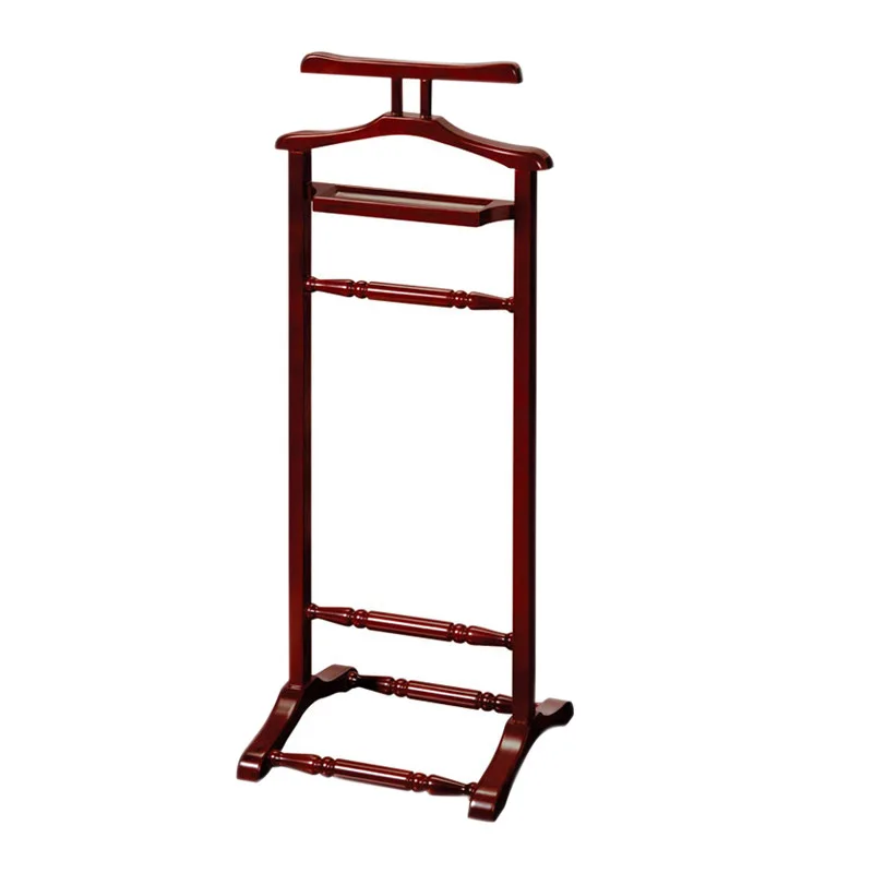 

Luxury Home Bedroom Hanger Hotel Suite Suit Floor to Floor Coat Hanger Wooden Creative Vertical Hanger Business