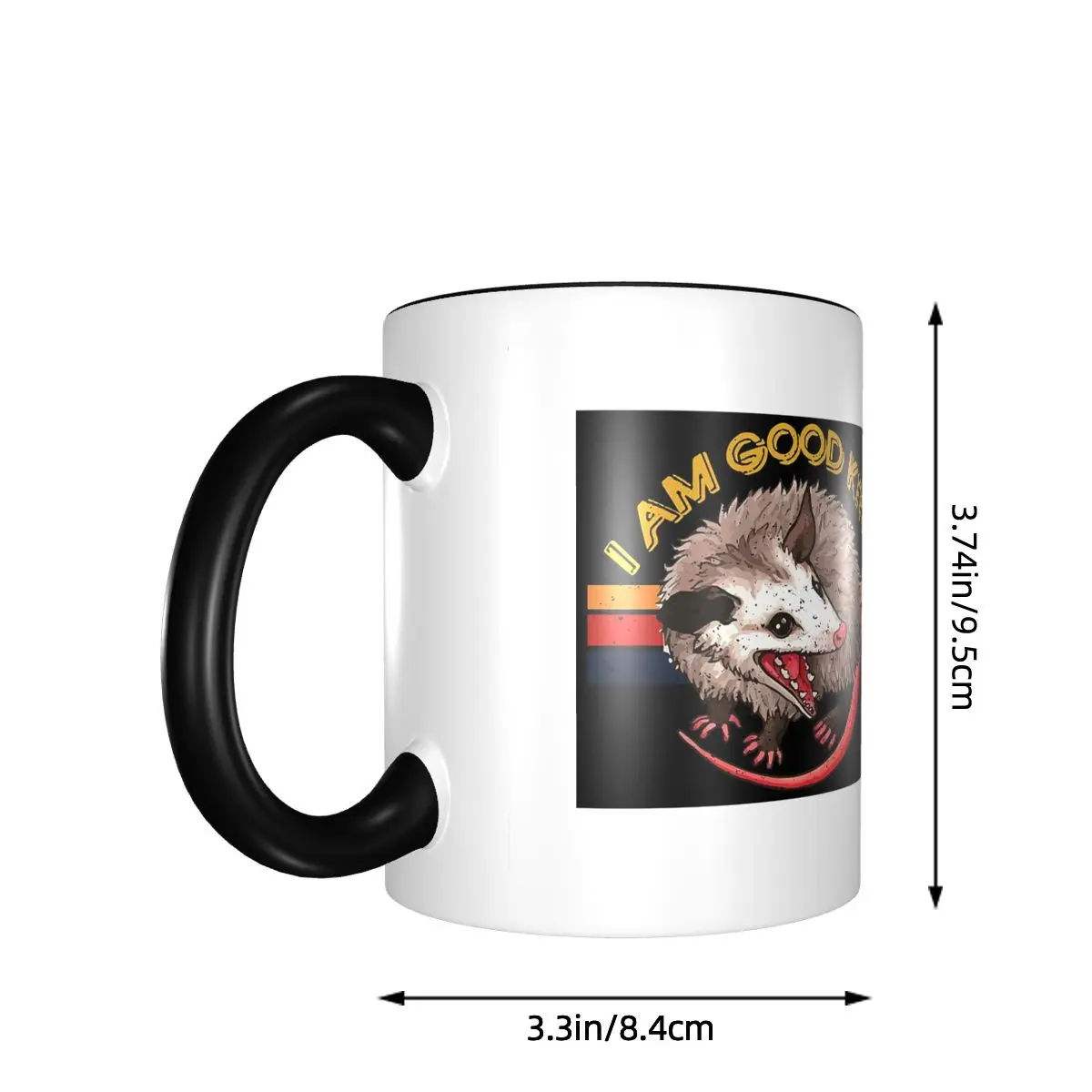 I Am Good Kitty - Funny Opossum Cat Mug Funny Ceramic Coffee Cups Tea Mugs Milk Cup Drinkware Gift for Woman Man