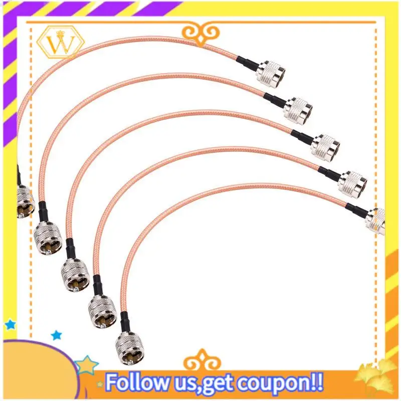 

A01K-PL259/UHF Female To N Male Adapter RG142 Low Loss Coaxial Cable For 4G LTE/Wifi Antenna,Wireless Router,Ham Radio