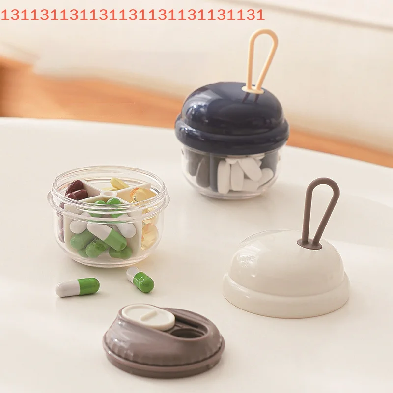 

4 Grids Small Pill Cases Organizer Box Weekly Travel Pill Organizer Portable Pocket Pill Case Holder Plastic Container Box