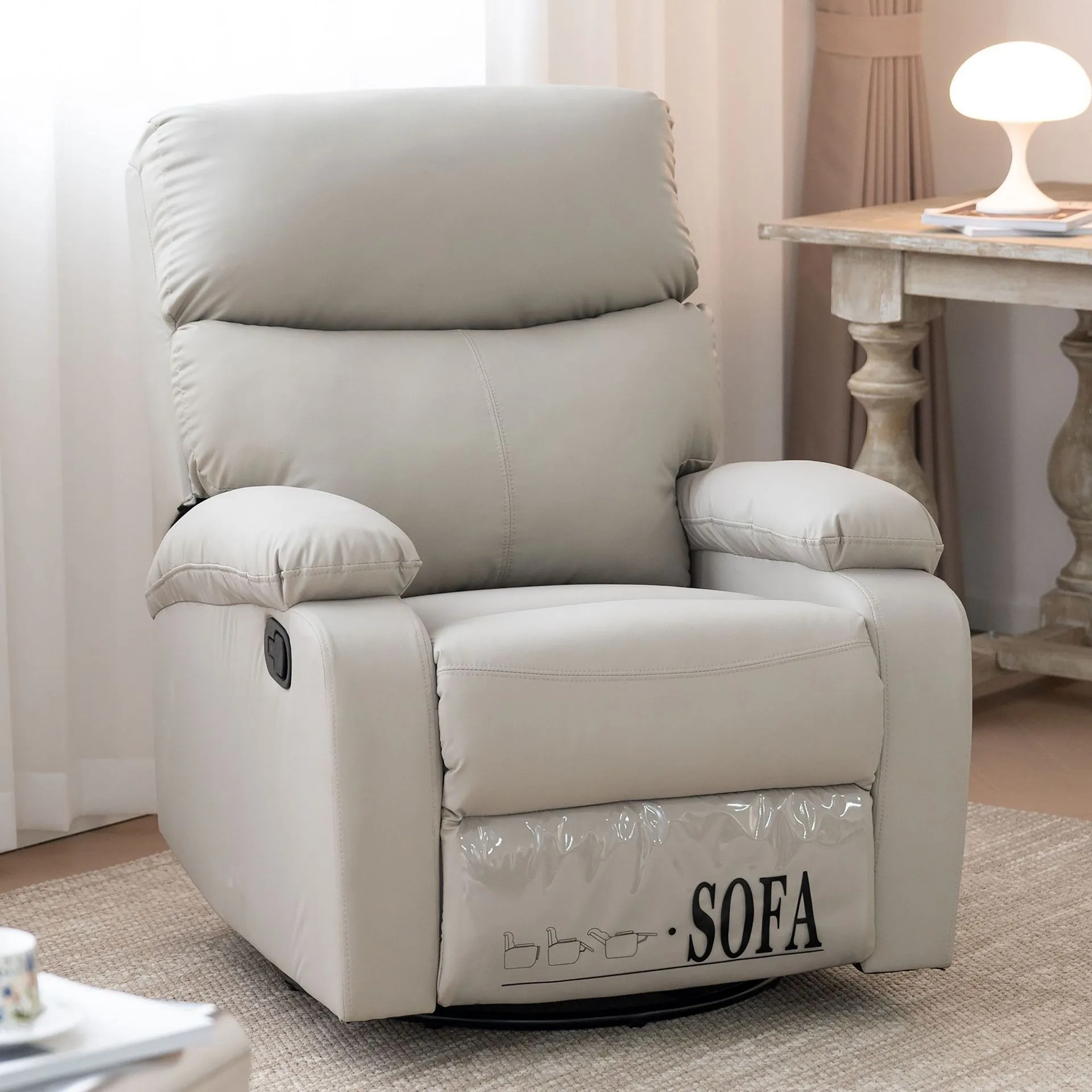 Multifunctional, single sofa, lazy sofa, living room for home use, rotatable, sleepable, reclining, rocking sofa chair