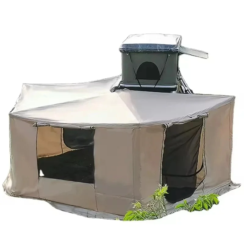 ThrustWorks Hot Selling 0 0 Degree Speed Open Fan-Shaped Hardtop Outdoor Camping RV Tent With Ox Fric Four-Season Dou High Qual