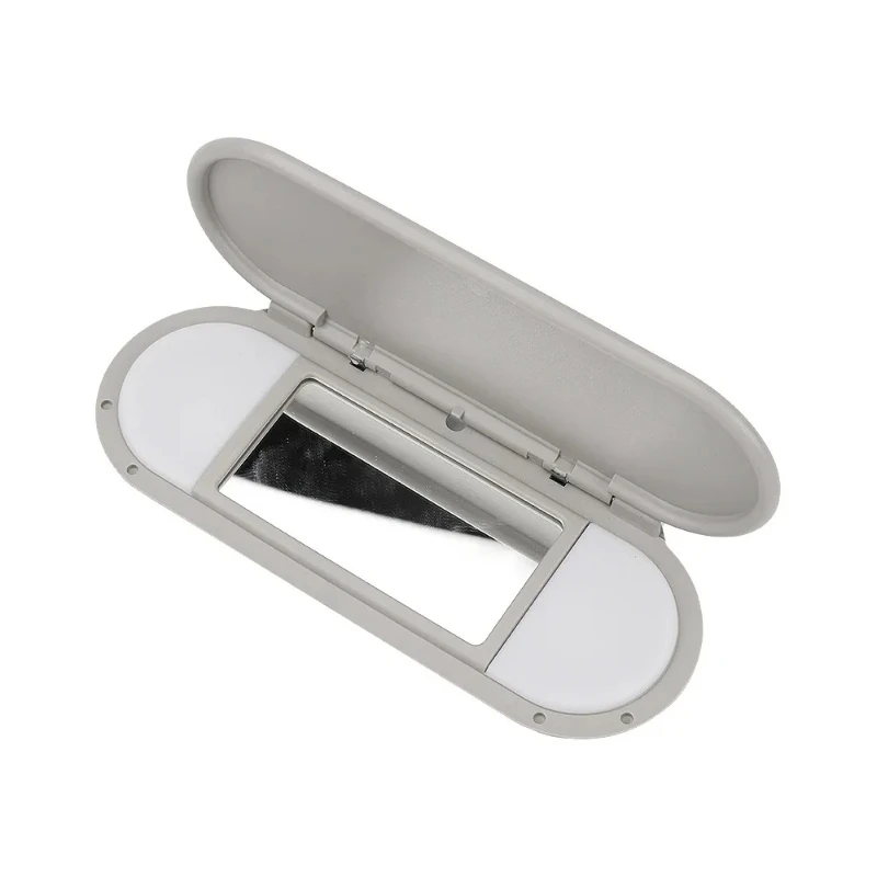 Car Roof Sunvisor Sun Visor Makeup Mirror Glass Cover Light Lamp Cap Lid For F54 F55 F56 F60 2015-2020 Grey