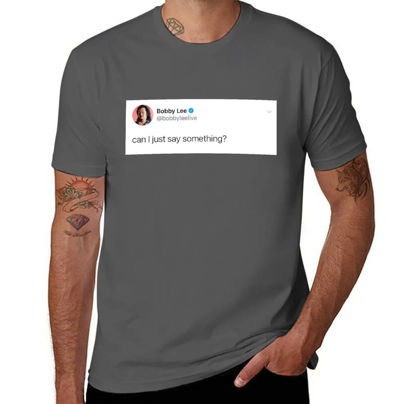بوبي لي - هل أقول شيئا فقط؟ تي شيرت تي شيرت للرجال قطن تي شيرت رجالي تي شيرت مصمم تي شيرت #1