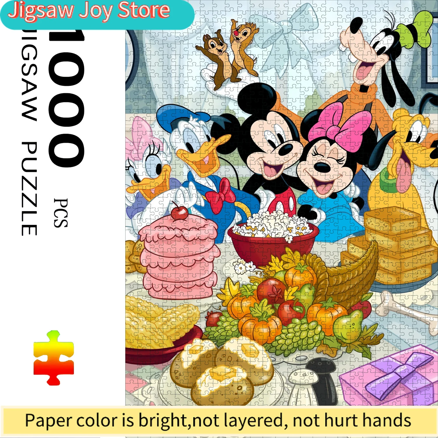 

Набор из 1000 деталей, дизайн с персонажами мультфильмов, сложный бумажный пазл — большой интерактивный пазл для взрослых и всей семьи