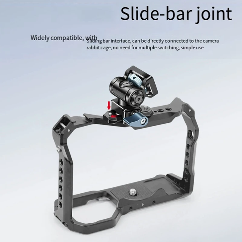 AA01-Universal Nato Clamp Quick Release Camera Field Monitor Mount Holder 360 Rotation 180° Tilt For DJI RS Phone Mic Light