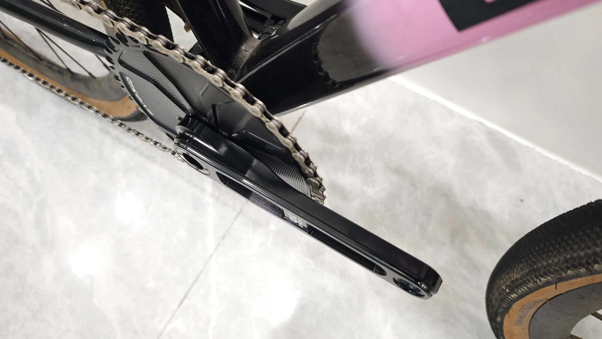EVOSID Ultraleichte Rennrad-Kurbel Einzelkettenblatt Gravel-Bike Integrierte Kurbel 160/165/170MM CNC Faltbare Fahrradkurbel 8-12s – Detail 12