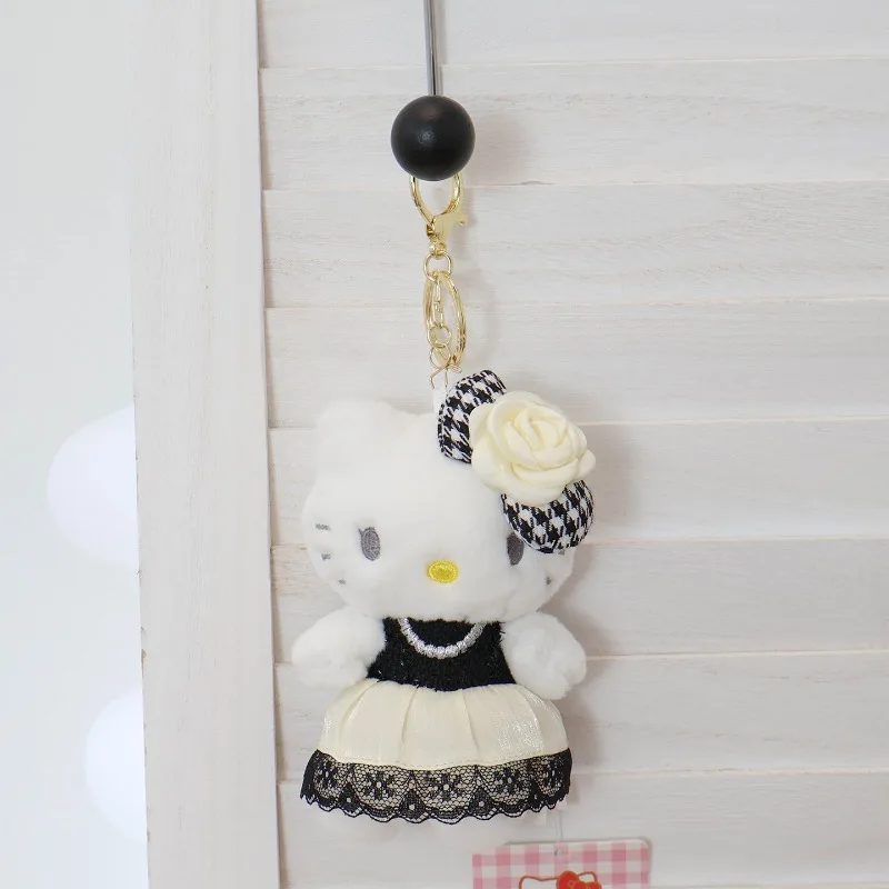 Kawaii سانريو مرحبا كيتي المفاتيح أنيمي الكرتون حامل الموضة مفتاح سلسلة سيارة كيرينغ حقيبة المحمول معلقة مجوهرات هدايا عيد #3
