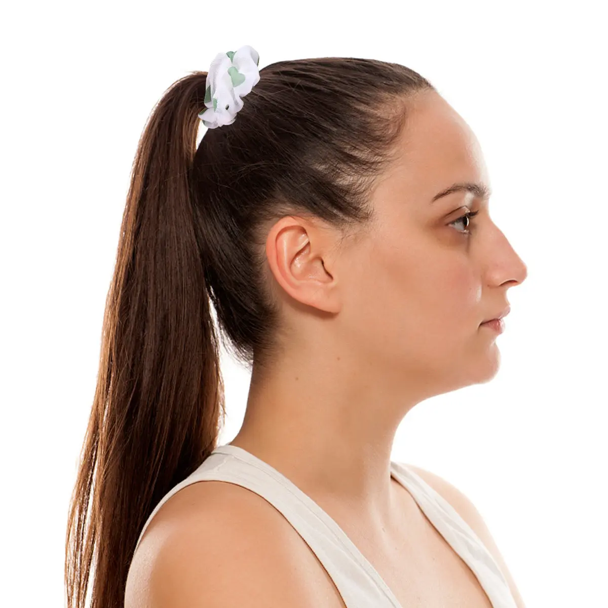 

10Pcs Attractive Fabric Hair Scrunchies Strong Elasticity for All Hair Types Fashion Women Girls Accessories Softball Scrunchies