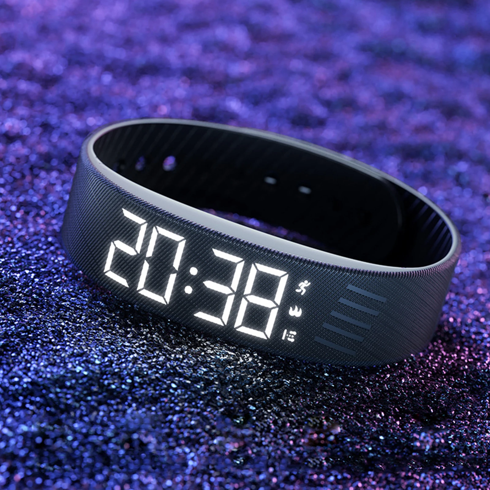 

Vibrating Alarm Wristband Waterproof Silent Vibration Alarm Watch with Step Counter Pedometer for Heavy Sleepers Men & Women