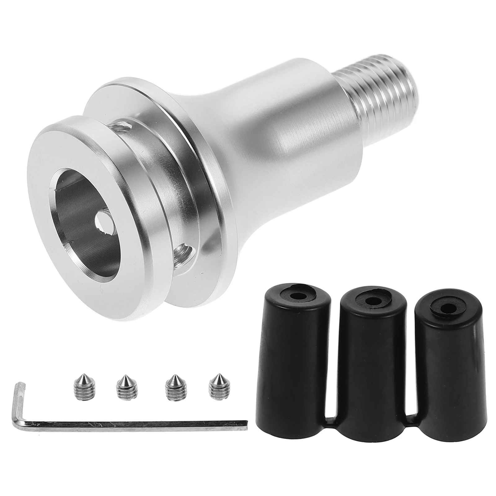 

1 Set Universal Gear Shift Knob Aluminum Alloy M12X1.25 Shifter Adapter For Manual Non-Threaded Shifters Quick Installation Dust