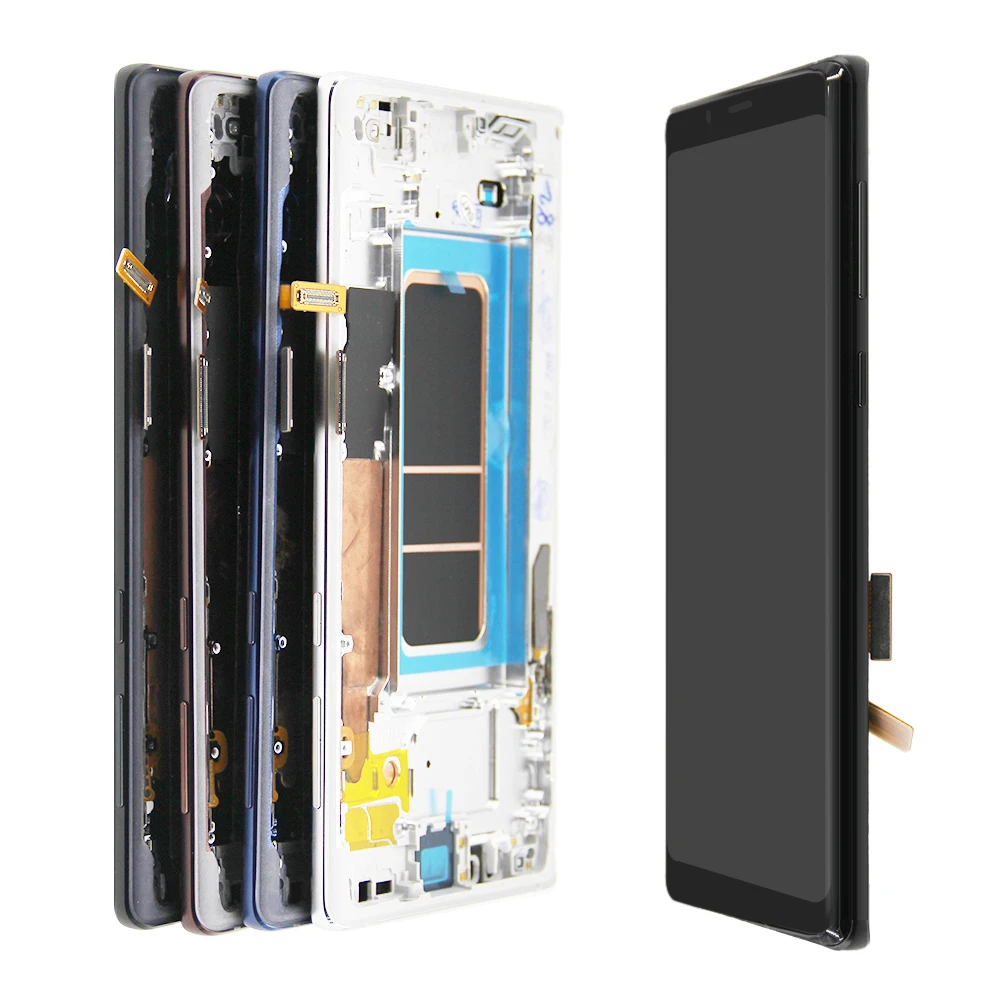 Note 9. dla Samsung dla AMOLED Note 9 N960 N960F N960U N960W wyświetlacz LCD ekran dotykowy wymiana zespołu Digitizer