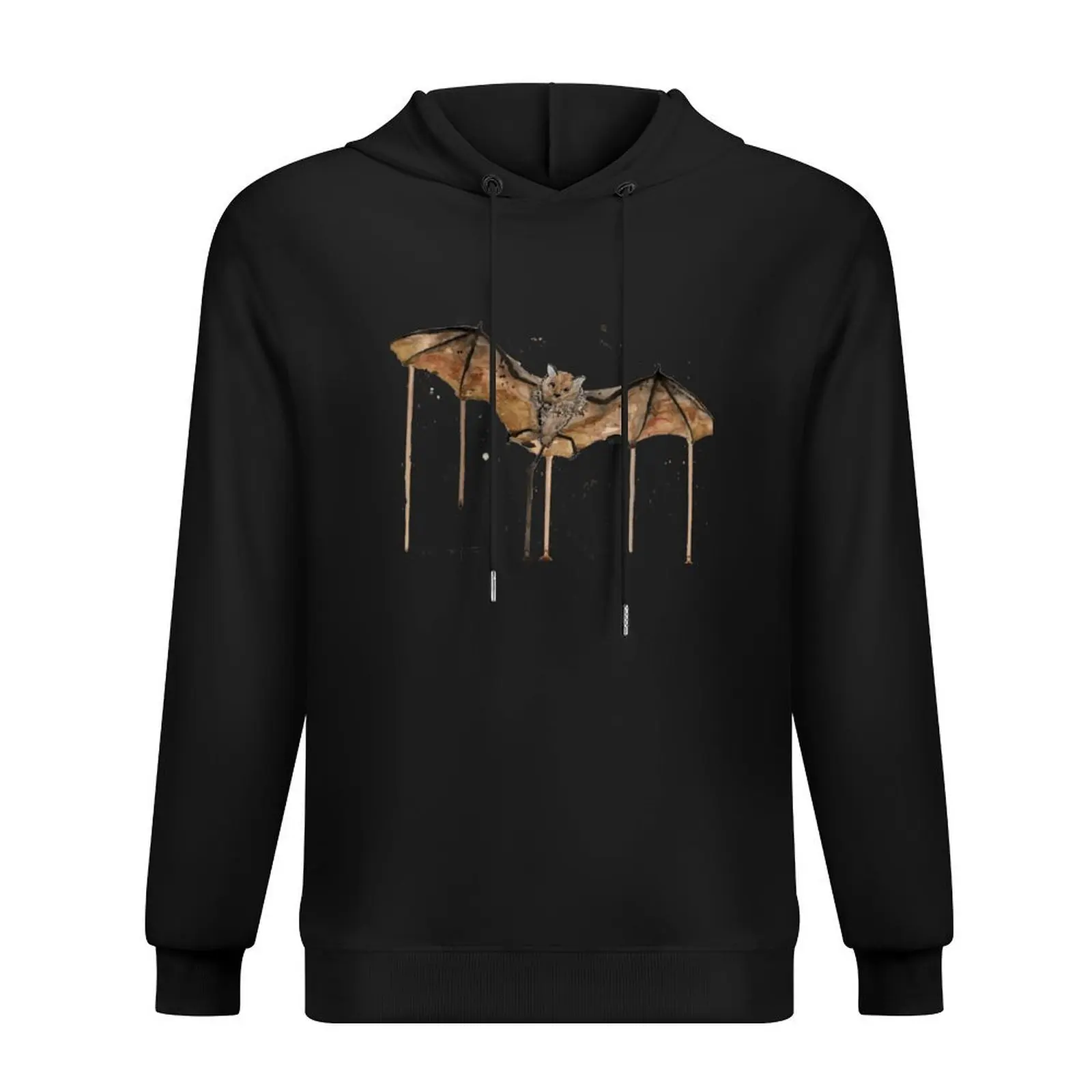 

Watercolour Flying Pipistrelle Bat Hoodie korean clothes mens clothing men clothing men's sweat-shirt set graphic hoodies