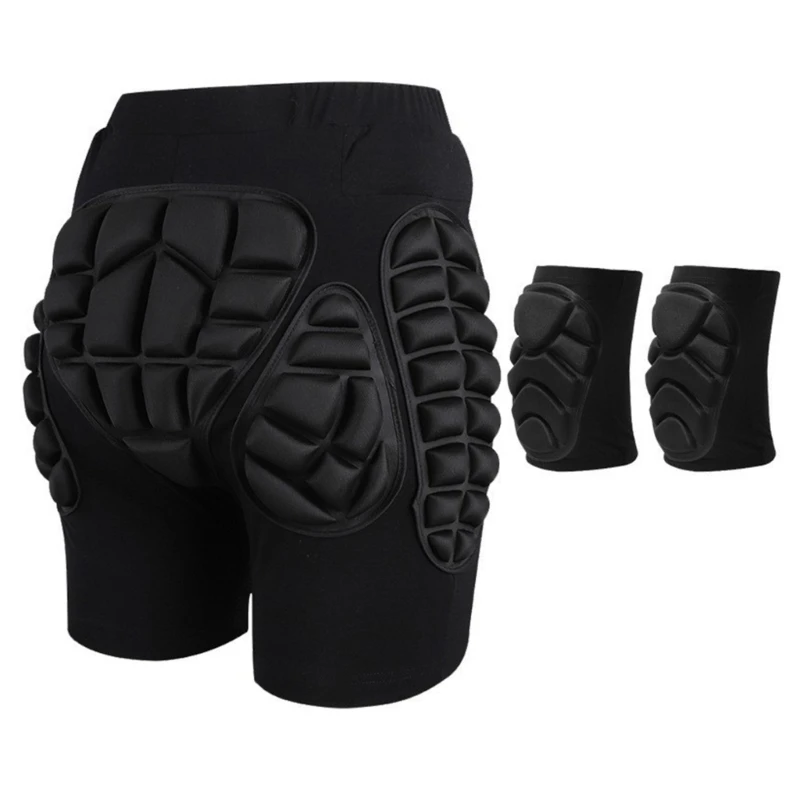 Hip EVA Short Pants Protective Gear for Kids & Adults Snowboarding, Ice Skating