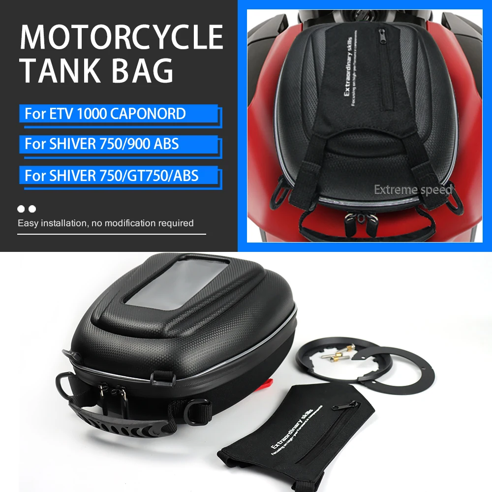 Tank Bag Hanging Bag For Aprilia SHIVER 750 900 ABS ETV 1000 CAPONORD Motorcycle Fuel Tank Bags Tool Bags Luggage Bags ﻿