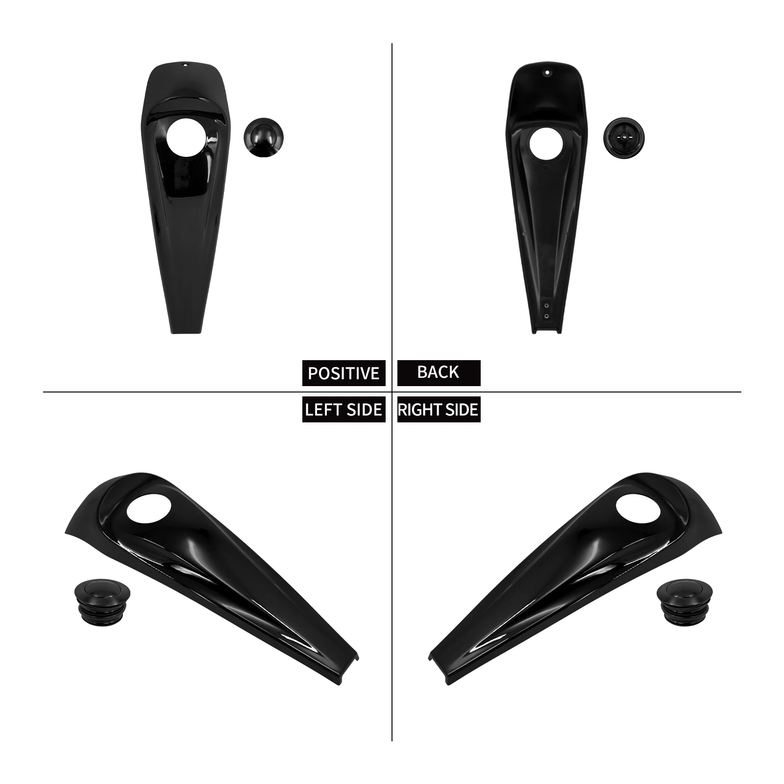 Motorcycles Gas Tank Cover Dash Fuel Console Gas Cap For Harley Touring Electra Street Glide Road Glide FLHTK Ultra 2008-2023