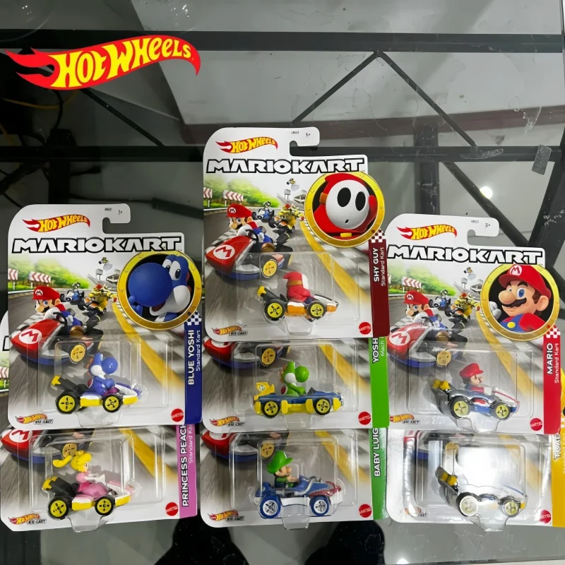 Hot Wheels Original The Super Mario Bros película Kart Wario Luigi fontanero Van Koopa Troopa Toad Donkey Kong Cast modelo coche de juguete nuevo
