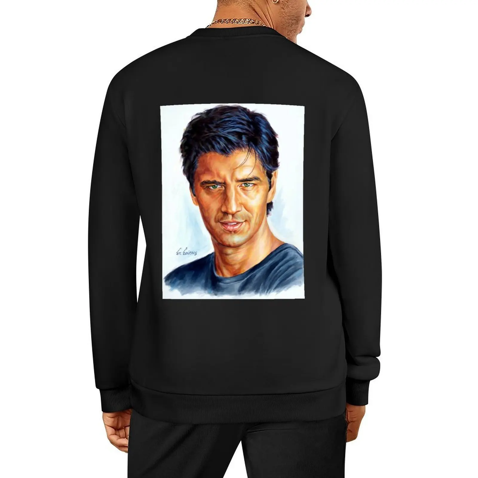

Sakis Rouvas - Σκη Ρουβ πορτρατο ζωγραφικ Pullover korean style clothes blouse tracksuit men new sweatshirts