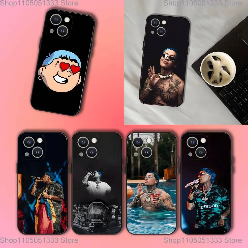 

B-Blessd CantanteS Rapper Phone Case For iPhone 16,15,14,13,12,11,Pro,XS,Max,XR,Plus,E,SE4,Mini Black Soft Cover