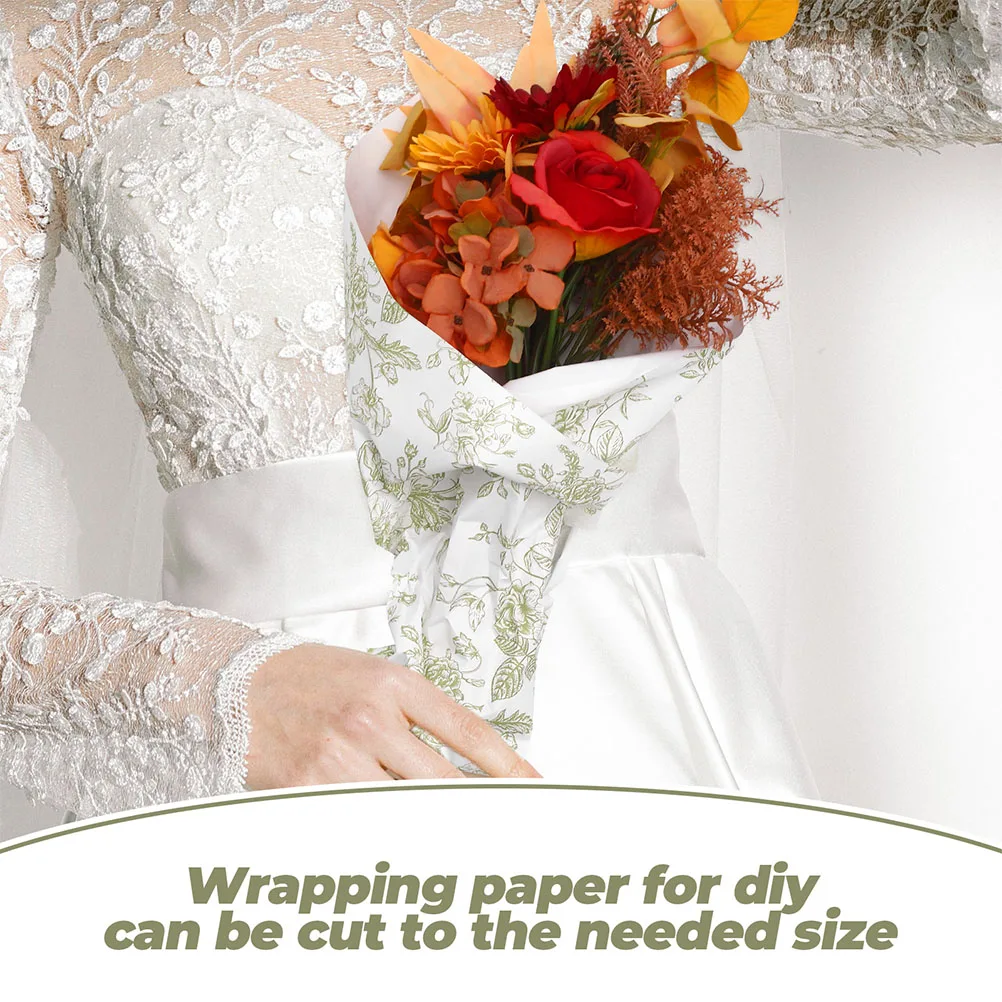 

40 Sheets Gift Wrapping Paper Vintage Exquisite Printed Packaging Paper for Festival Birthday Gift Box Flower Bouquet DIY