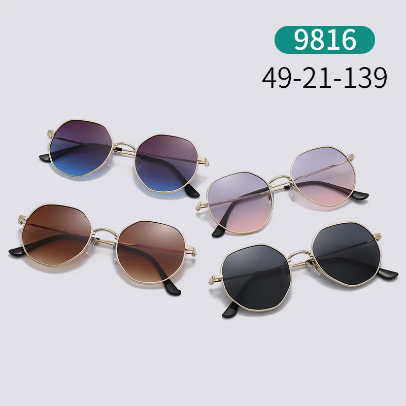 

New Fashion Metal Small Frame Sunglasses Female Driving anti-glare anti-UV Retro Sunglasses Gafas Hombre Sunglasses Men T9