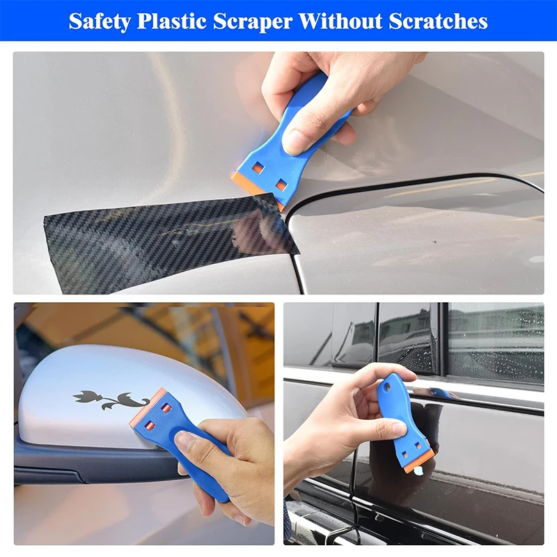 Glue Removal Scraper Multifunctional Plastic Glass Removal Cleaning Scraper Car Film Application Tool Kitchen Cleaning Shovel