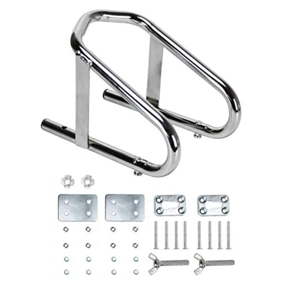 

5001.5763 Deluxe Chrome Motorcycle Wheel Chock - 5.5" Wide
