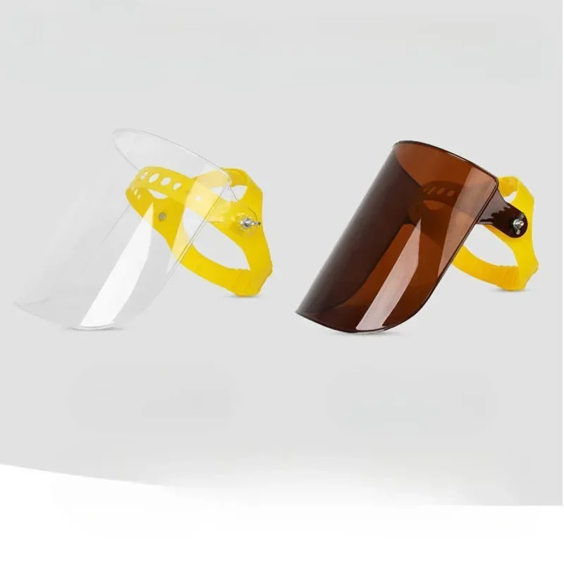 Portable Transparent Anti Splash Protective Safety Shield Visor Auto Darkening  PC Plastic Welding Helmet Welder Face Cover