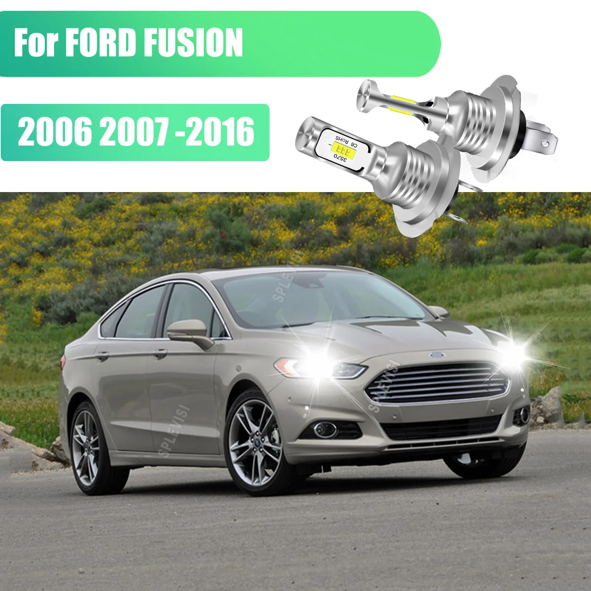 

H7 Headlight High Beam LED Bulb Car Accessorie 12V 6000K White For FORD FUSION 2006 2007 2008 2009 2010 2011 2012 2013 2014-2016