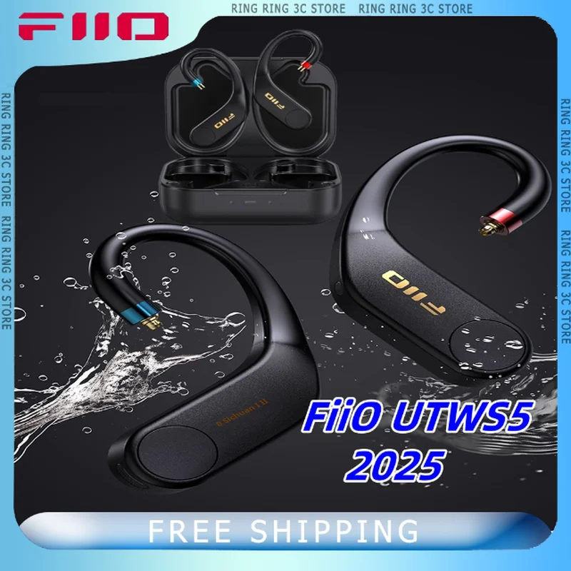 

FiiO UTWS5 2025 True Wireless Headphones Bluetooth Hook HIFI Gaming Sports Earphones IPX4 Waterproof Earbuds Custom Headphones