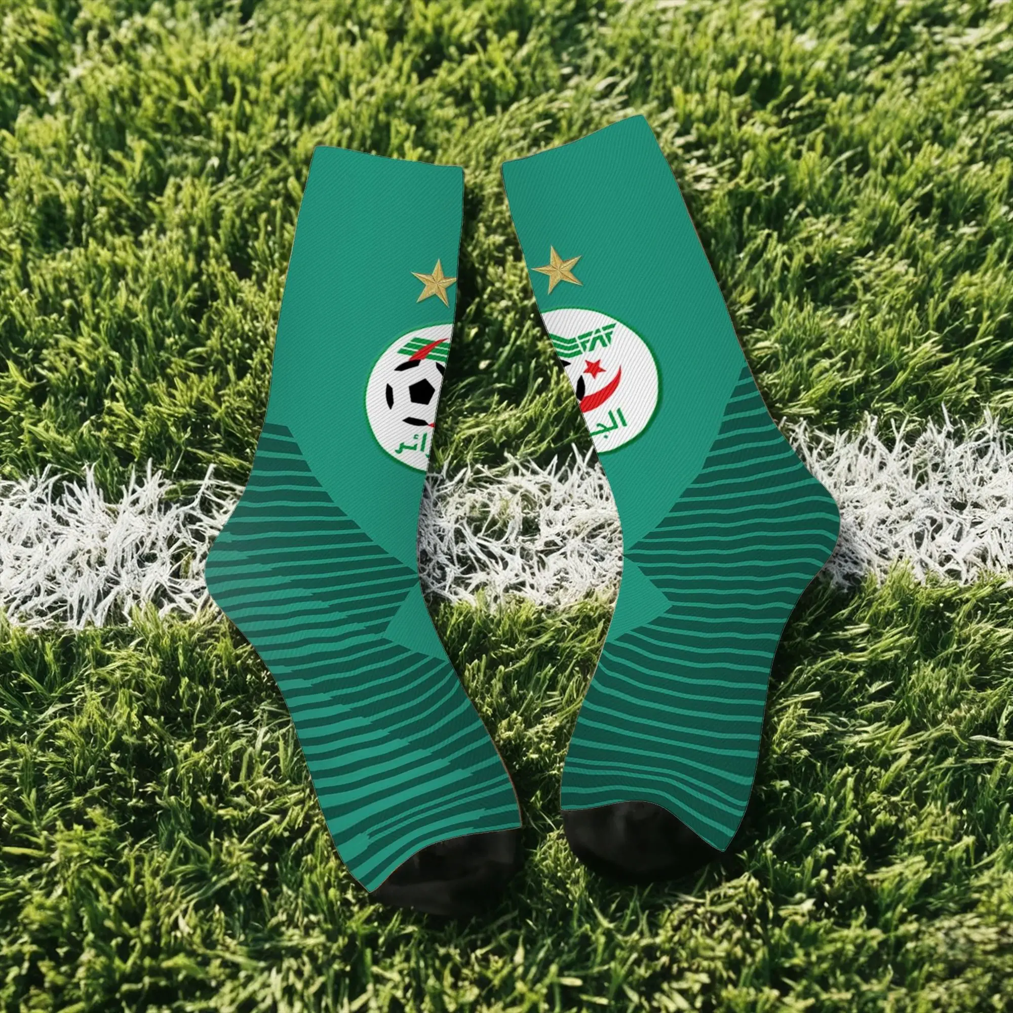 Funny Happy Algeria Vintage Harajuku  Hip Hop Novelty Pattern Sock Match Day Essentials